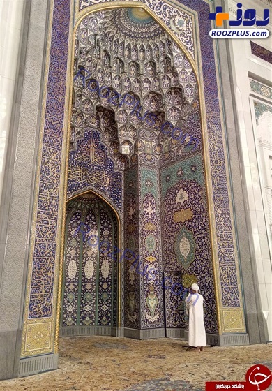 فرش ایرانی در یکی از زیباترین مساجد جهان +تصاویر