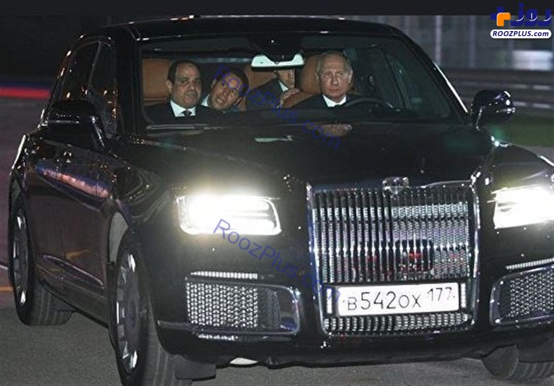 رانندگی پوتین برای رئیس جمهور مصر با لیموزین +تصاویر