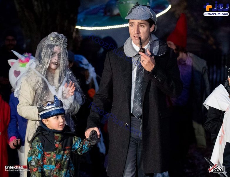 ظاهر عجیب آقای نخست وزیر و همسرش در جشن هالووین +عکس