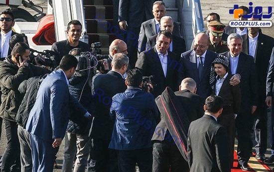 عکس/ استقبال با لباس کردی از برهم صالح در تهران!