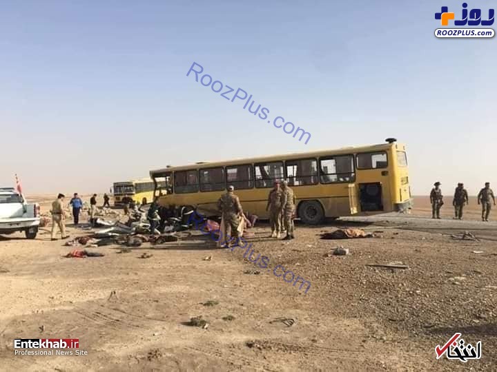 تصادف اتوبوس ایرانی با خودروی ون زائران ایرانی در کوت عراق +تصاویر