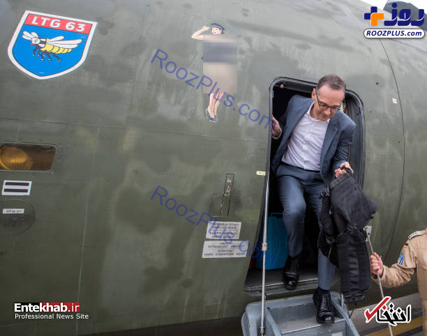وزیر خارجه آلمان با جلیقه ضدگلوله در عراق/عکس