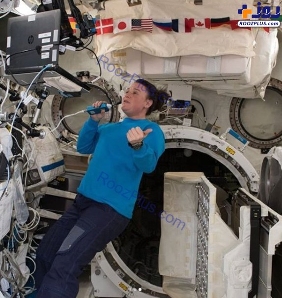 زن فضانوردی که در فضا لوله‌کشی هم می‌کند! +تصاویر