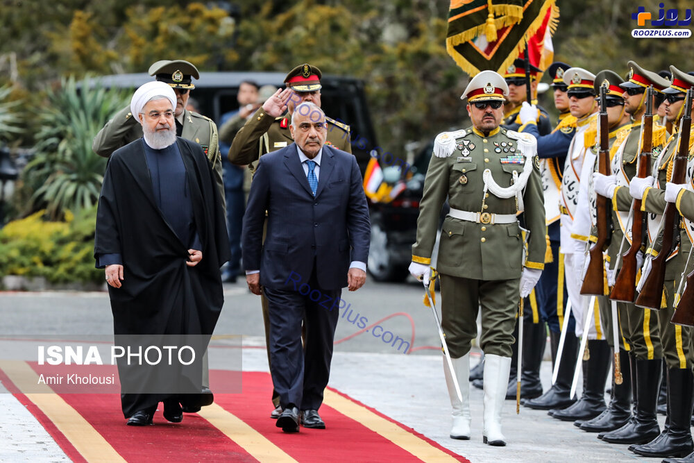 استقبال رسمی روحانی از نخست وزیر عراق +عکس