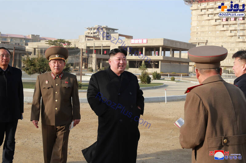 بازدید رهبر کره شمالی از ساخت یک منطقه گردشگری +عکس