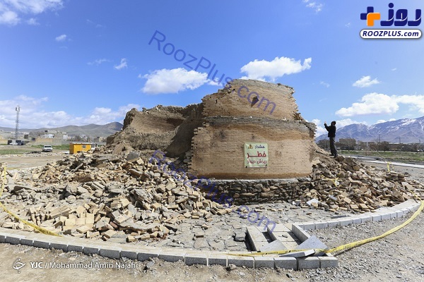 تخریب «یخچال میرفتاح» ملایر بر اثر بارش‌ها +عکس