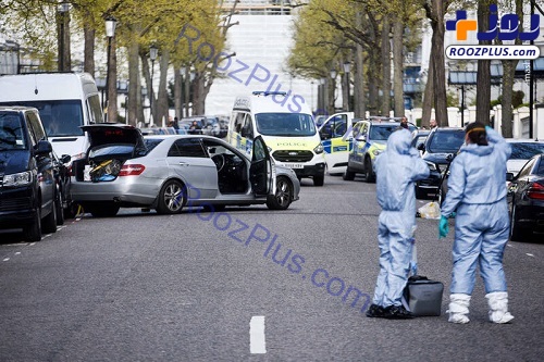 عکس/حمله به خودروی سفیر اوکراین در انگلیس
