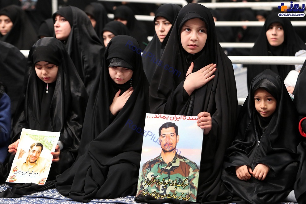 دختران شهدای مقاومت در حسینیه امام خمینی(ره) +عکس
