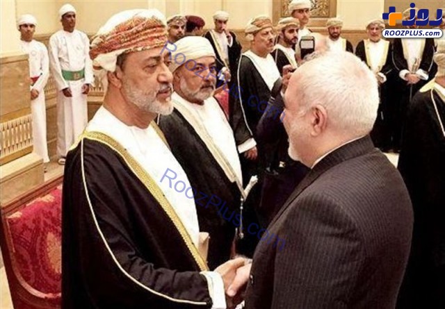 دیدار ظریف با پادشاه جدید عمان +عکس