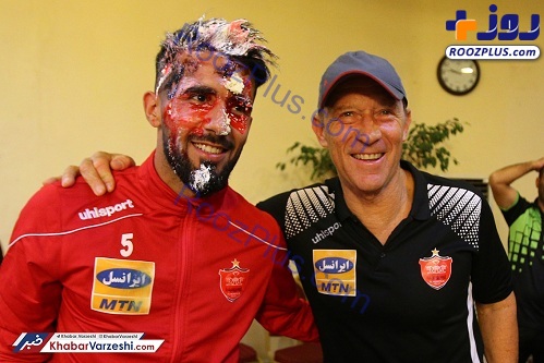 جشن تولد بشار رسن در اردوی پرسپولیس+تصاویر
