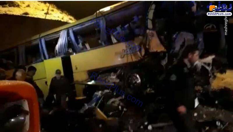 واژگونی مرگبار اتوبوس در ساوه