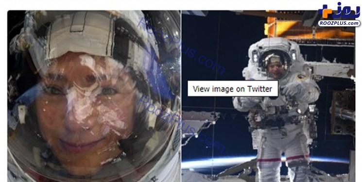 سلفی فضانورد ناسا در ایستگاه فضایی +عکس