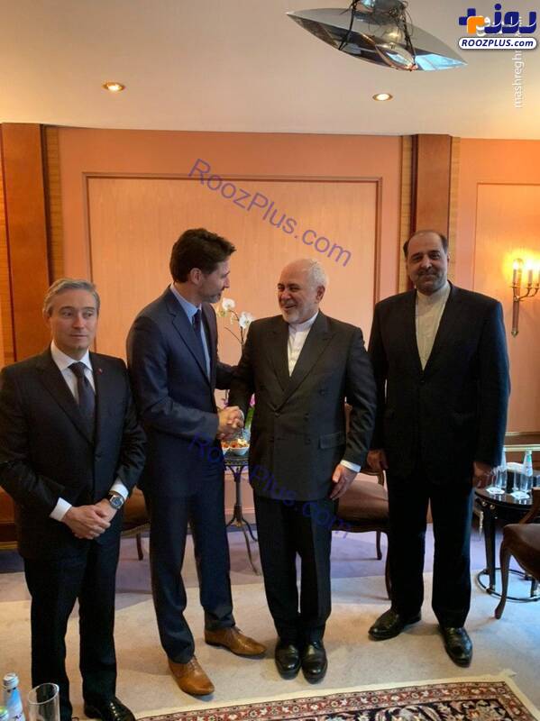 دیدار ظریف با نخست وزیر کانادا/عکس