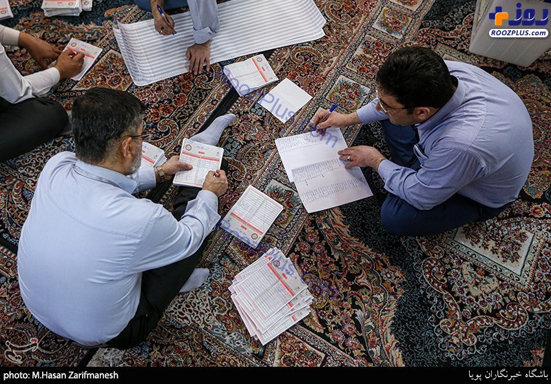 شمارش آرا در شعب اخذ رای تهران +عکس