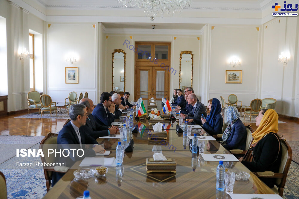 دیدار وزیر خارجه هلند با محمد جواد ظریف/عکس