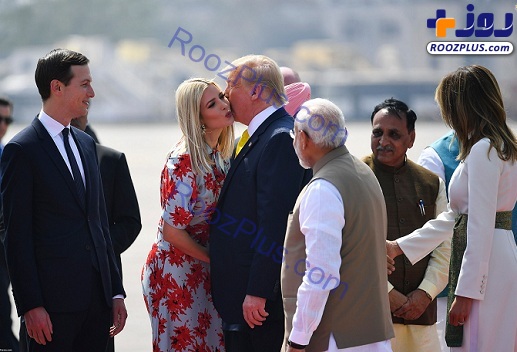 ترامپ و خانواده در احمدآبادِ هند+عکس