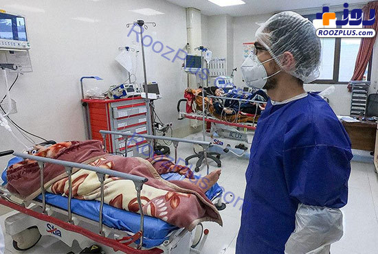 بخش بیماران کرونایی در بیمارستان فرقانی قم + عکس