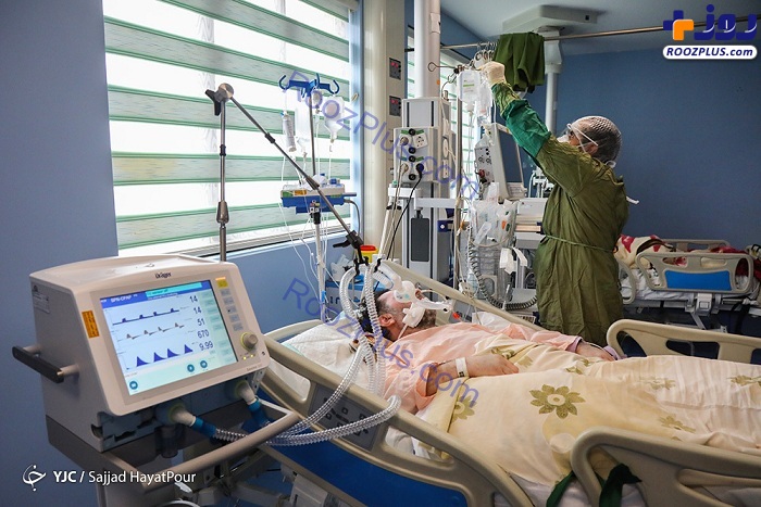 عکس/بخش مراقبت‌های ویژه کرونا در بیمارستان فرقانی قم