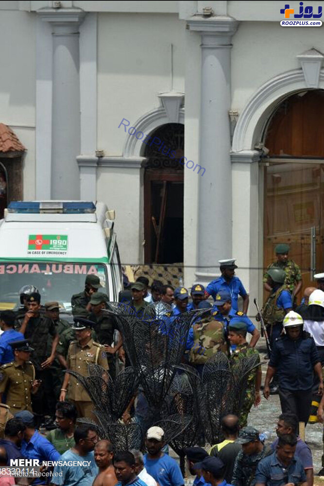انفجار مرگبار شش بمب در سریلانکا +عکس