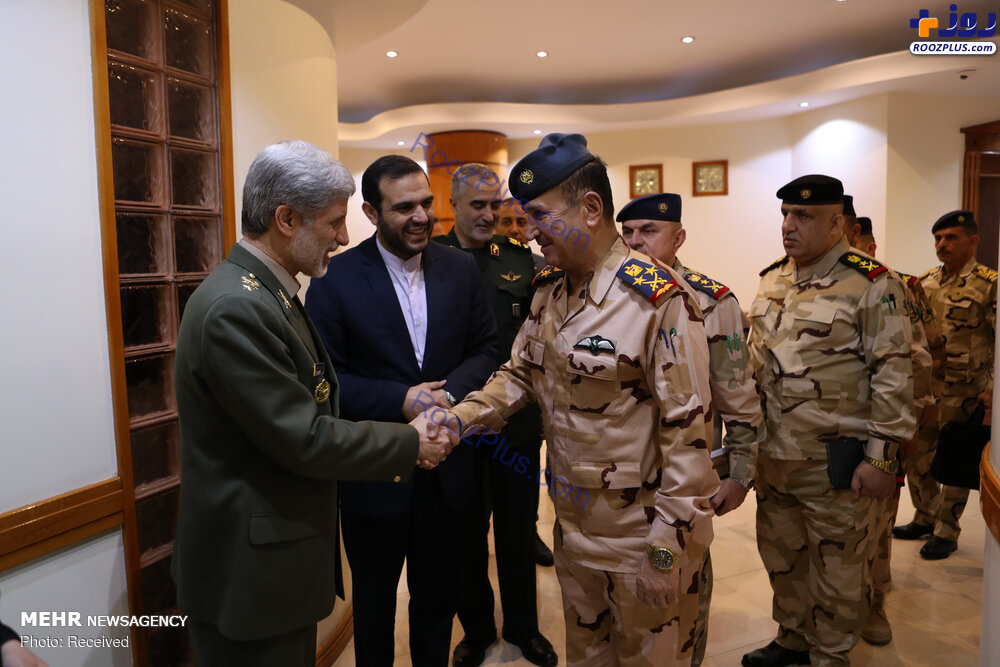 دیدار فرماندهان ارشد نظامی عراق با وزیر دفاع ایران +عکس