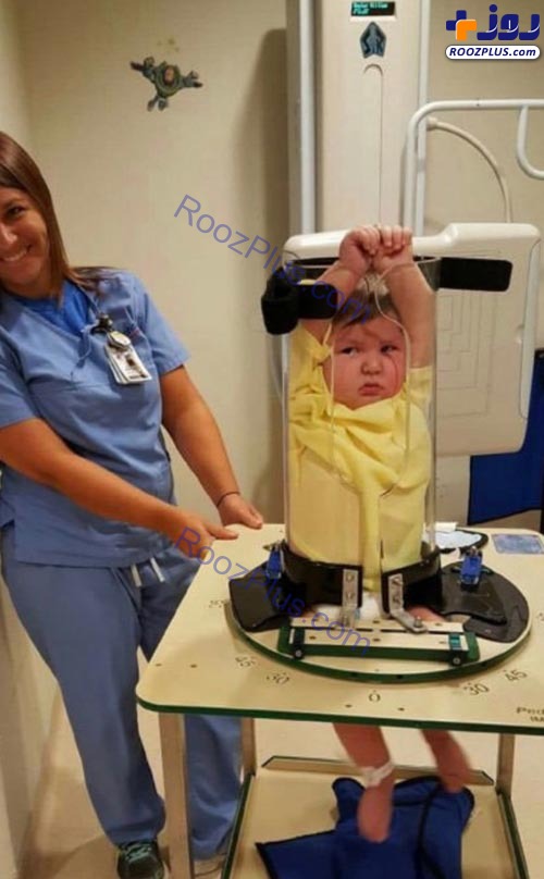 راهکار جالب پزشکان برای گرفتن عکس رادیولوژی از کودکان! +عکس