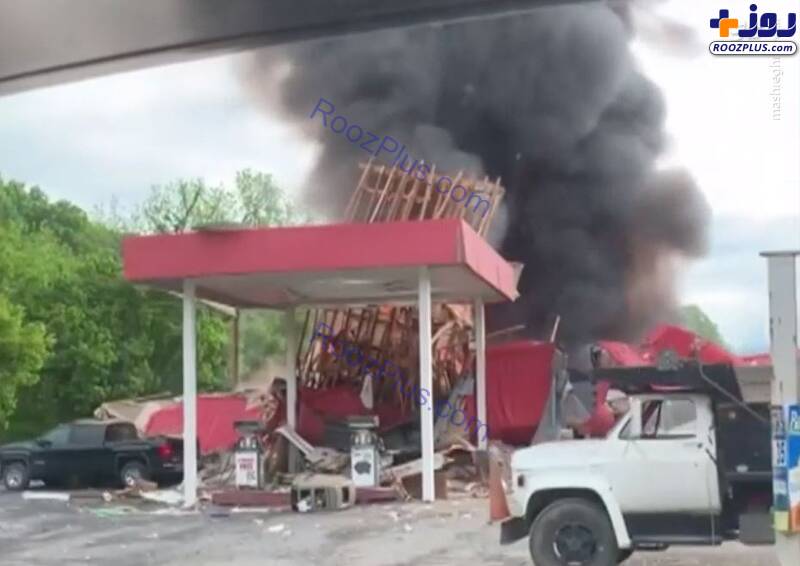 عکس/ انفجار مرگبار در پمپ بنزین ایالت ویرجینیا