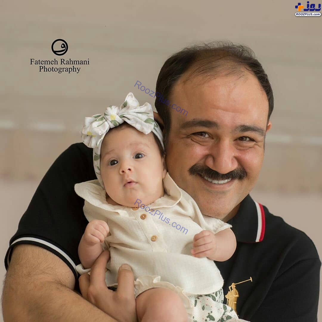 مهران غفوریان در کنار همسر و دخترش هانا +عکس