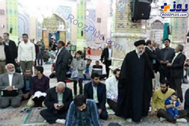 عکس/ رئیس قوه قضائیه در مسجد مقدس جمکران حضور یافت
