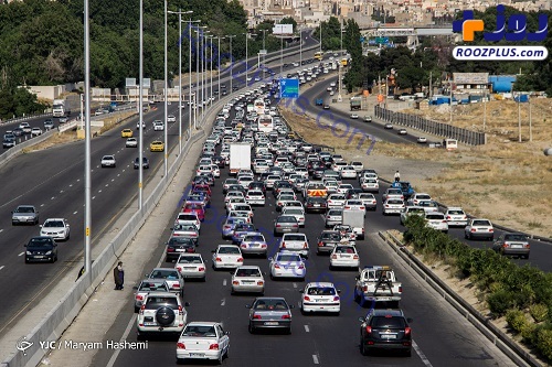 ترافیک سنگین بازگشت مسافران عید فطر +عکس