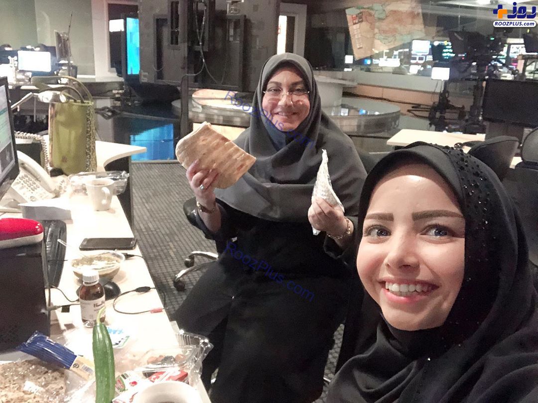 افطاری خبری خانم مجری +عکس