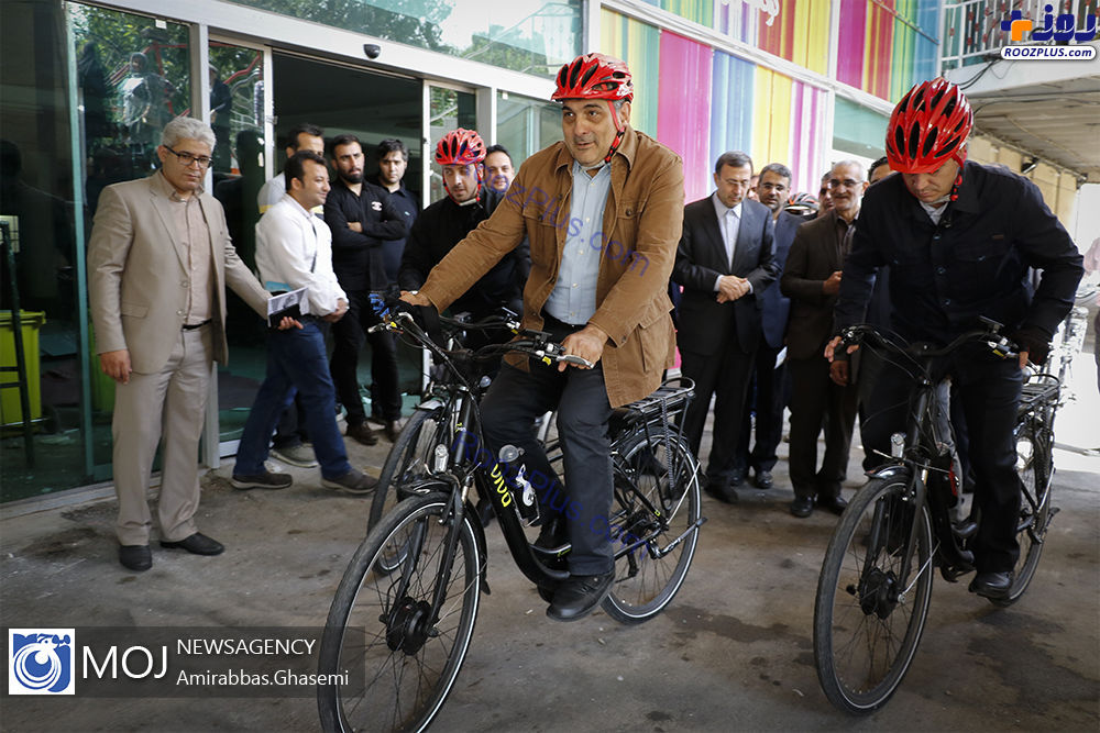 دوچرخه سواری شهردار تهران +عکس