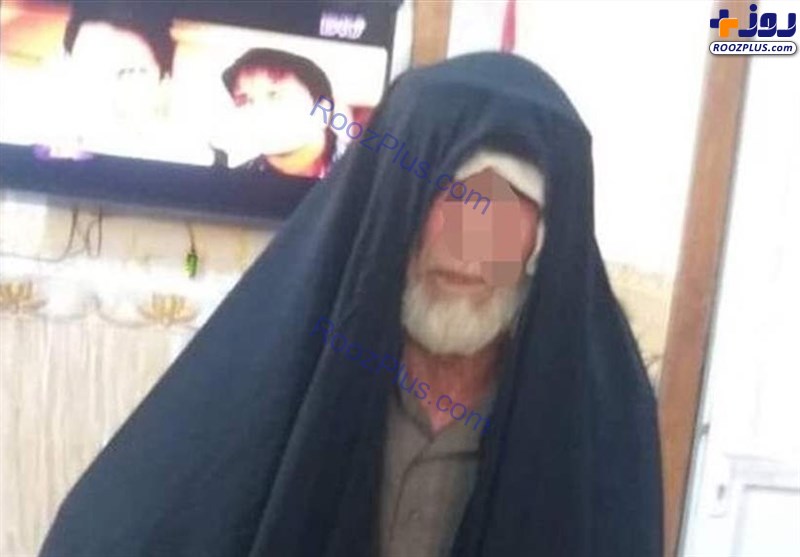 بازداشت سرکرده داعشی با لباس زنانه در موصل +عکس