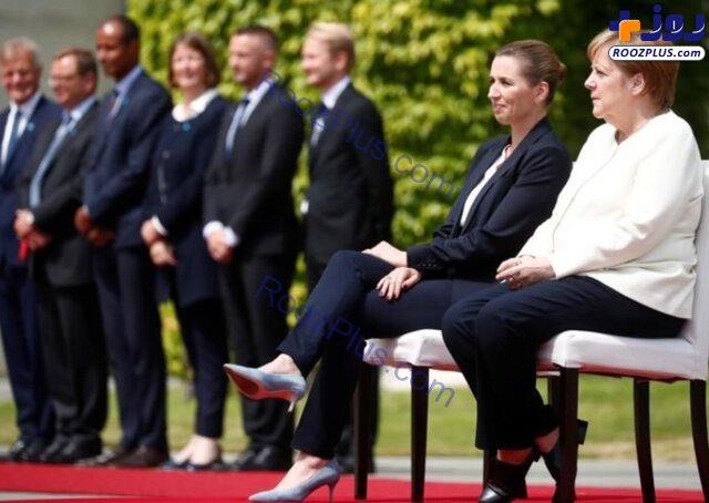 استقبال متفاوت مرکل از نخست وزیر دانمارک +عکس