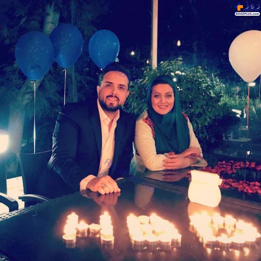 آقای مجری و همسرش در شب تولد 43 سالگی‌اش +عکس