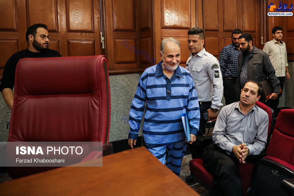 لبخندهای نجفی در آخرین دادگاهش! +عکس