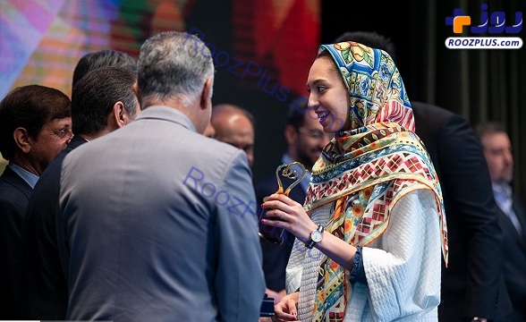کیمیا علیزاده و همسرش در همایش روز ملی ازدواج/عکس