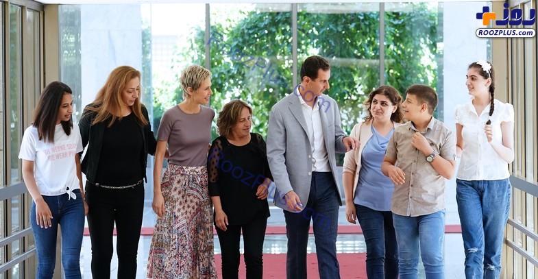 بشار اسد و همسرش در میان مردم پس از درمان سرطان+تصاویر