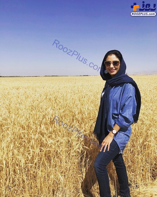 مونا فرجاد در گندمزار طلایی +عکس