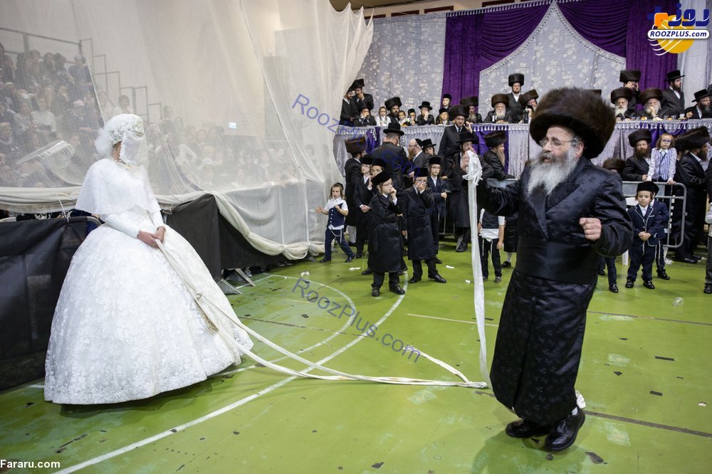 عروس پوشیه پوش مراسم یهودیان ارتدوکس +عكس