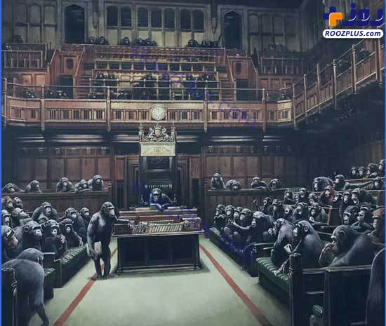 تابلوی نقاشیِ جنجالی از مجلس عوام انگلیس+عکس