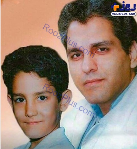 عکس/مهران مدیری و پسرش فرهاد در دهه هفتاد