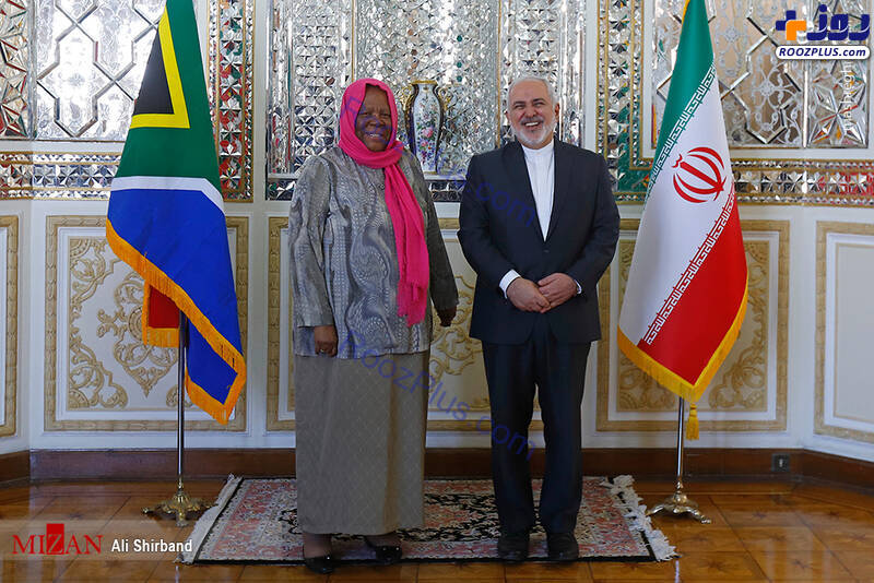 دیدار وزیر امورخارجه آفریقای جنوبی و ظریف+تصاویر