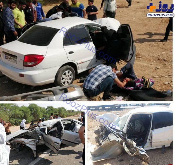 تصادف خونین خودروی نماینده اهواز در مجلس + عکس