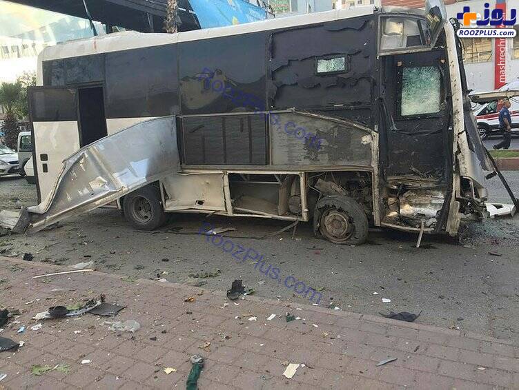 انفجار خونین در اتوبوس حامل پلیس ترکیه+تصاویر