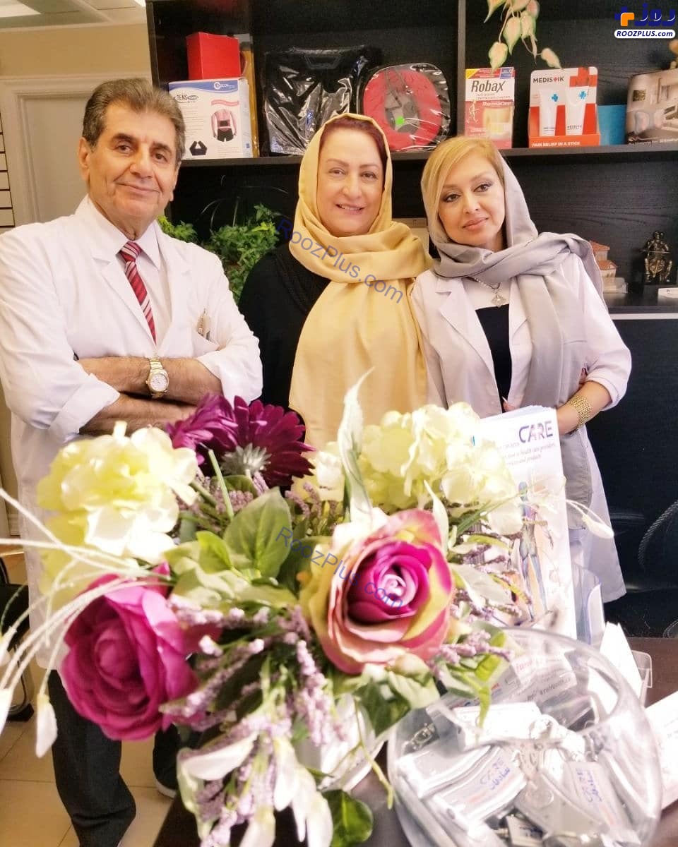 مریم امیرجلالی در کنار خانم و آقای دکتر +عكس