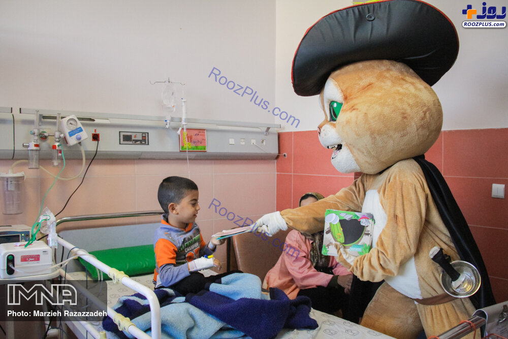 اوریگامی‌هایی برای کودکان بیمارستان امام حسین +عکس