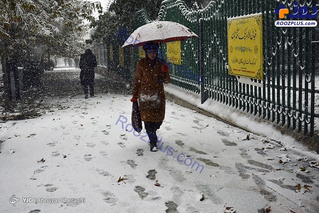 عکس/اولین برف پاییزی در تهران