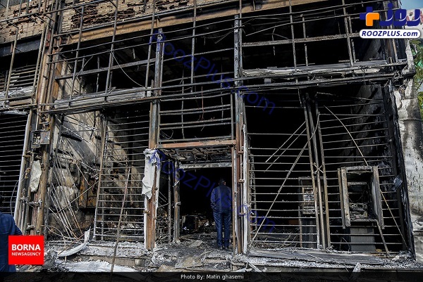 تصاویری از تخریب اموال عمومی در تهران