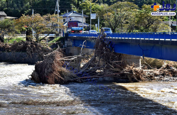 عکس/ خسارت سنگین سیل در ژاپن