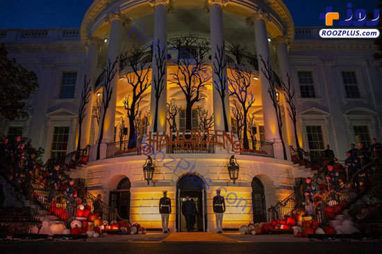 ترامپ و ملانیا و عروسک مینیون در جشن هالووین کاخ سفید/تصاویر